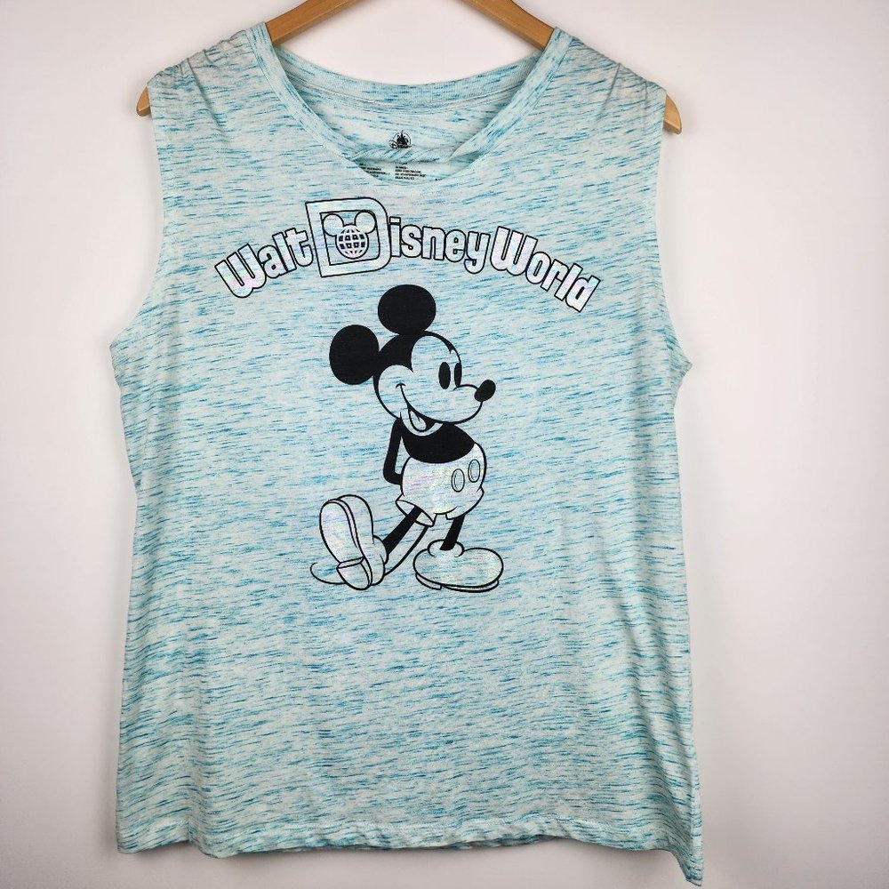 Disney Parks Walt Disney World Blue Sleeveless Tank Top